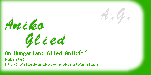 aniko glied business card